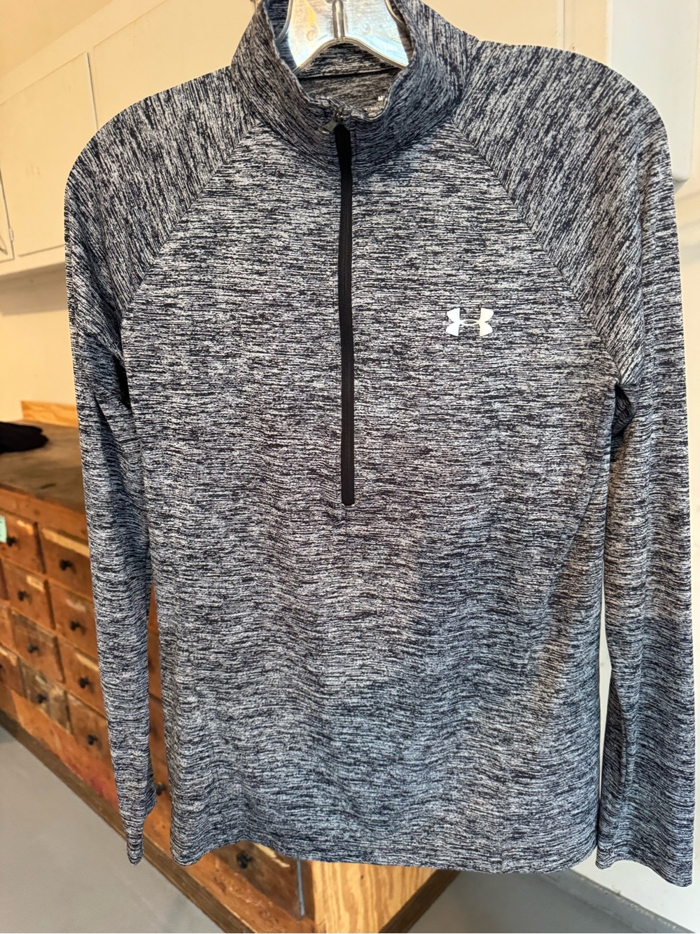 Under Armour Heather Gray 1/4 Zip Performance Pullover